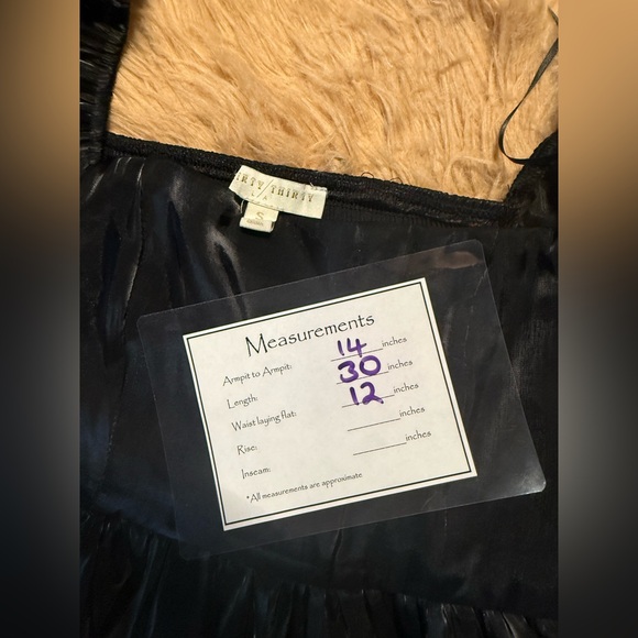 Thirty Thirty Seeing Stars Black Babydoll Dress S - Picture 8 of 8